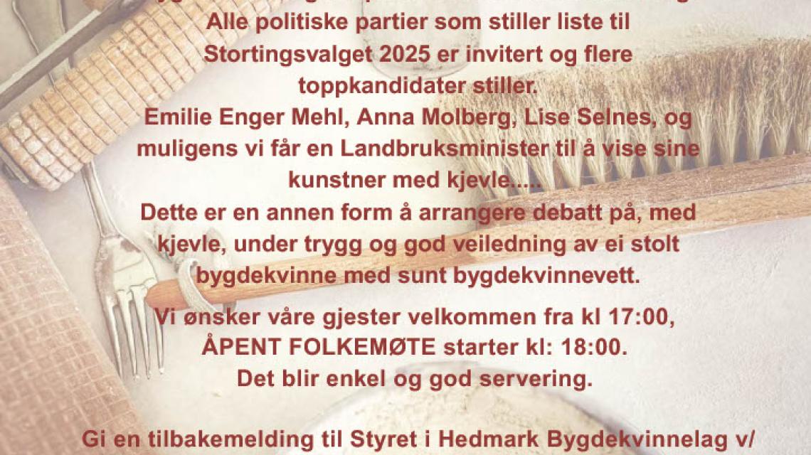 ÅPENT FOLKEMØTE 