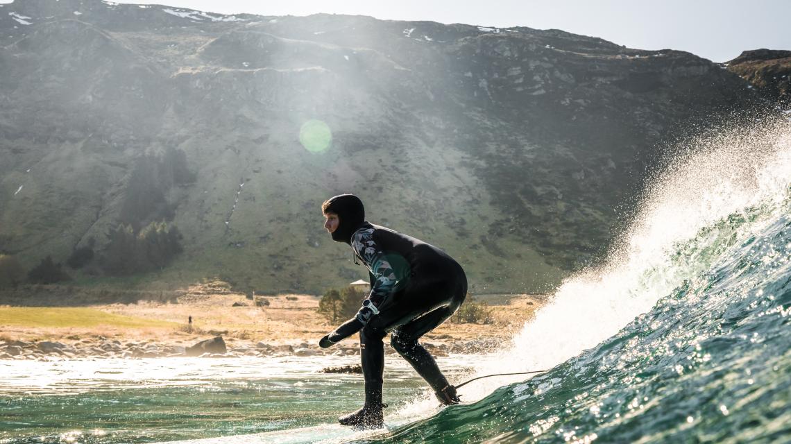 Surfing med Fjordlapse
