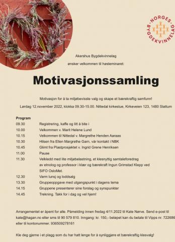 Invitasjon til høstseminar i regi av Akershus Bygdekvinnelag