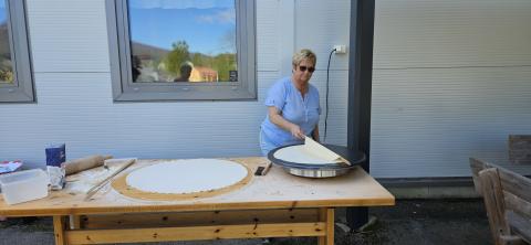 potetlefse bakst ved Ingrid Espeseth. Foto Monika Vågan