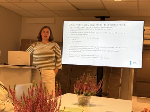 Ordførar Terese Jemtegård orienterte om Livløpsplanen