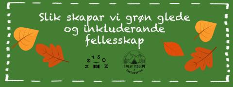 Nøysom + Friluftsglede og inkludering inviterer til webinar. 