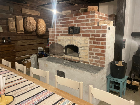 Bakerovnen i bryggerhuset, sande gamle prestegård