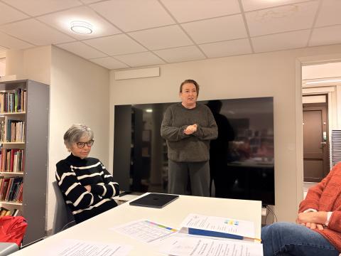 Gro Marita frå Fjordhagen orienterte om olsok.