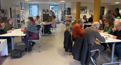 Veldig kjekt, - 4 bord  og gode diskusjonar! 