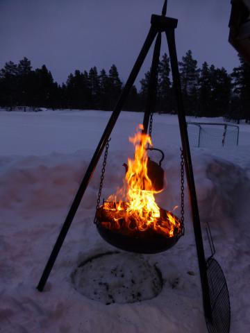 God fyr i bålpanna 