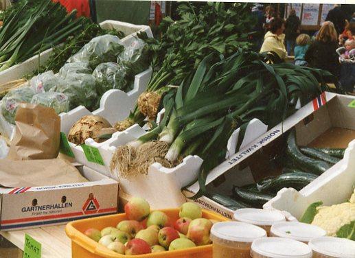 Fargerikt grønnsakutvalg