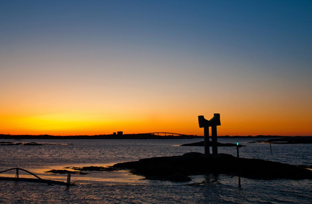Utsikt mot Veiholmen fra Hopen