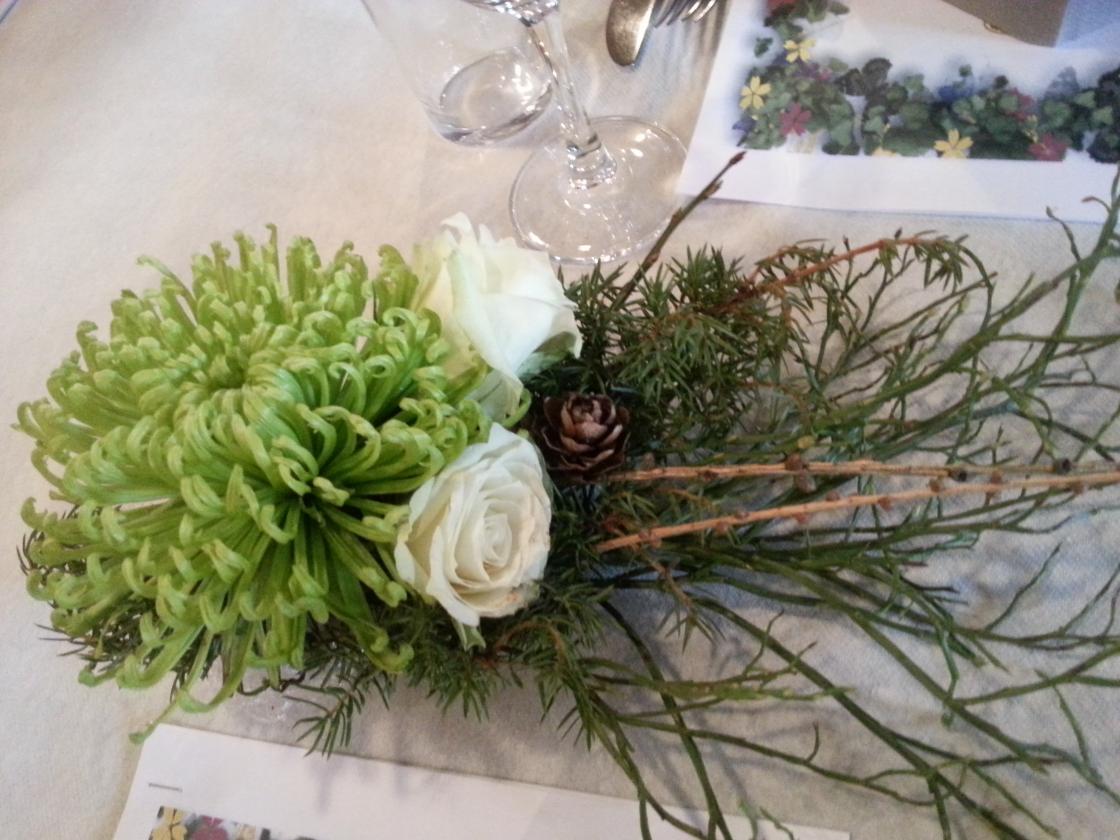 nydeleg heimelaga bordpynt til ein nydeleg kveld