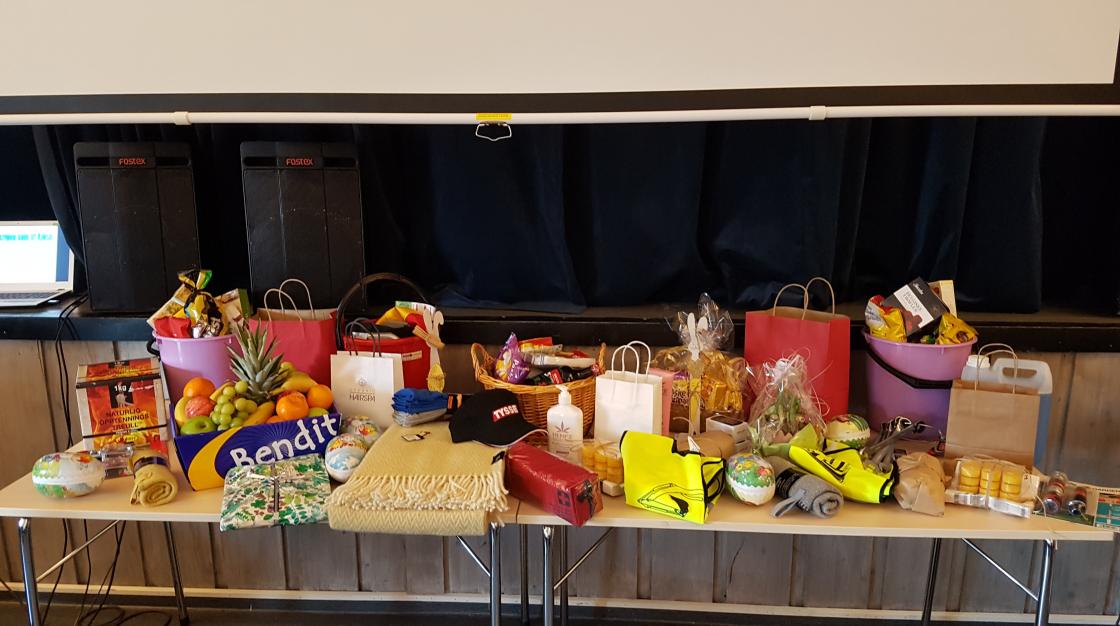 Gevinstbordet. foto. Linda M. Gusland.