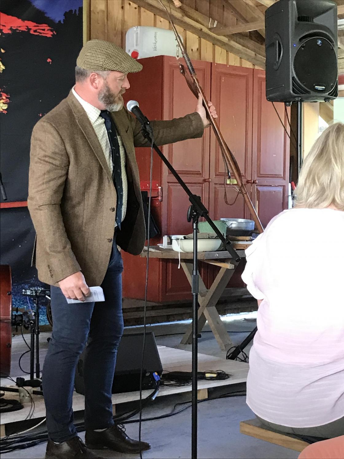 Morten Harangen fortalte om laksefisket