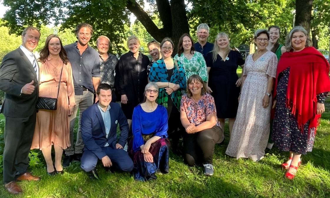 Alle de nominerte fra Norge i de ulike gruppene i Emblaprisen: Gulløye fra Nord-Norge, Dypvik Klippfisk, Undredal stølsysteri, Ringsaker kommune, Kvitnes Gård, Geitmyra Credo og Norges Bygdekvinnelag. Foto: Nina Sundqvist.