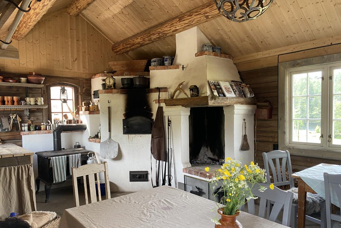 Innvendig i hus Bøensetre