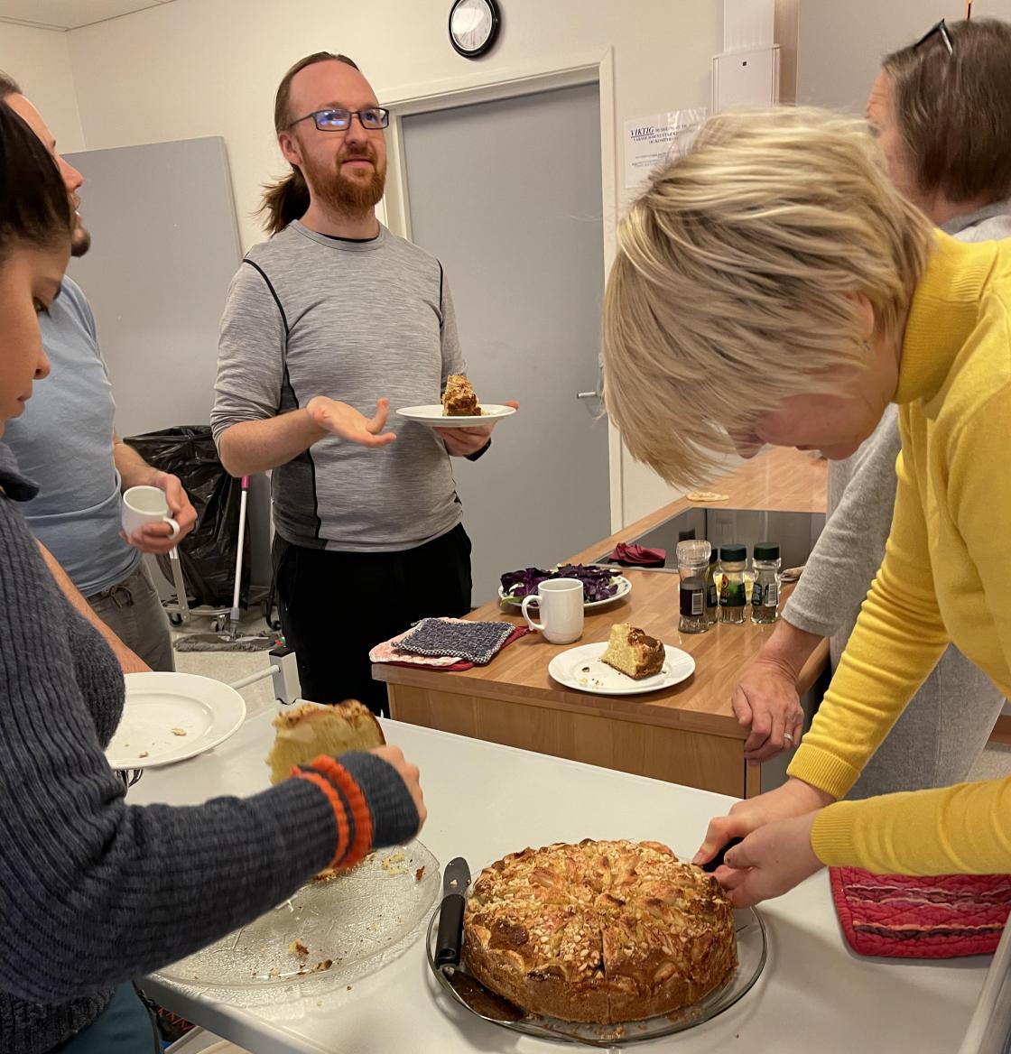 Eplekaka ser god ut!