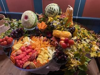 Grønnsakdekor. Alt ble spist!