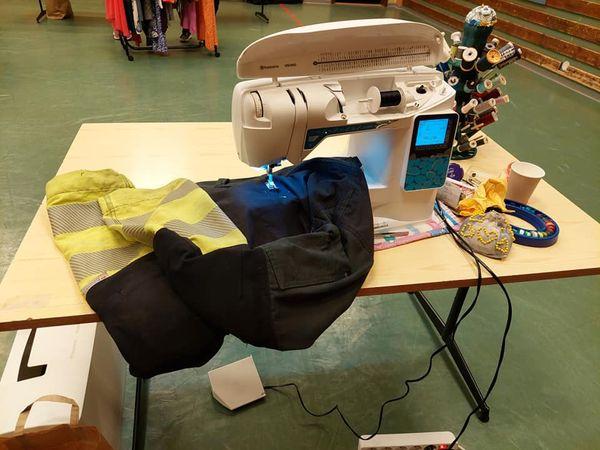 Reparasjon av arbeidsbukse