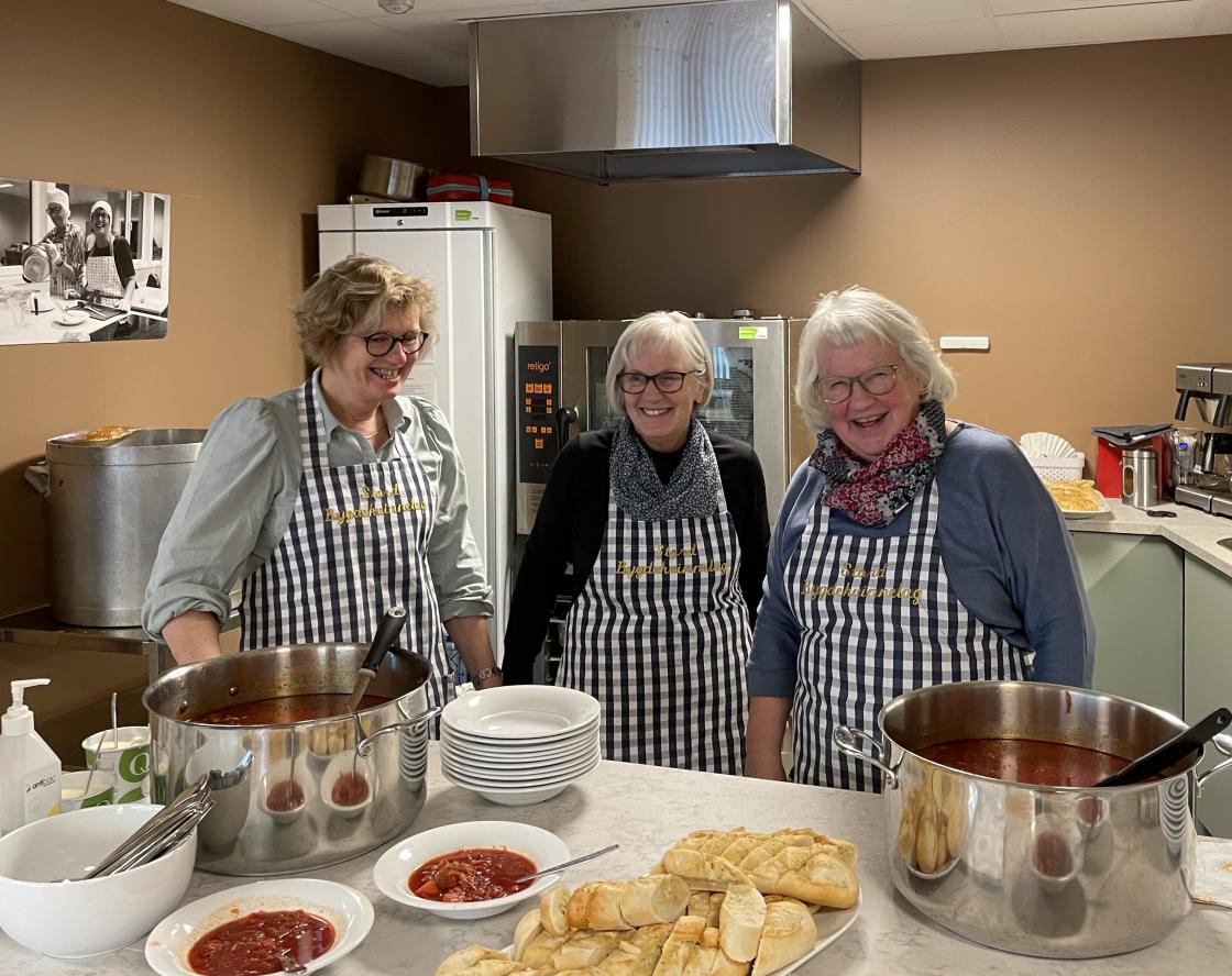 Kjøkkengjengen, Marit-Anne, Alfhild og Peggy.