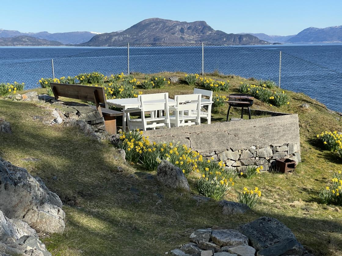 En av mange fine spiseplasser ute.