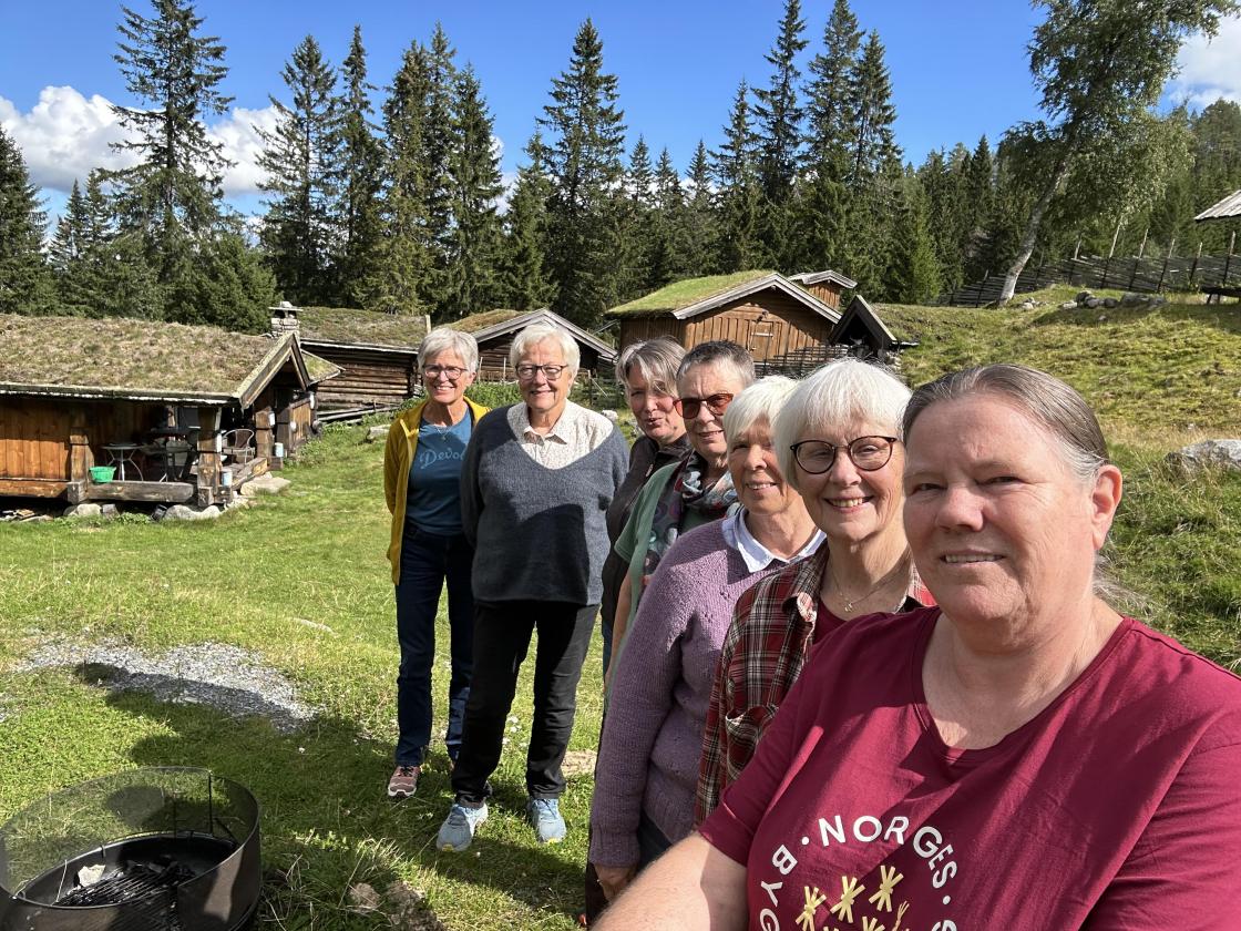 Gjengen samlet på setra