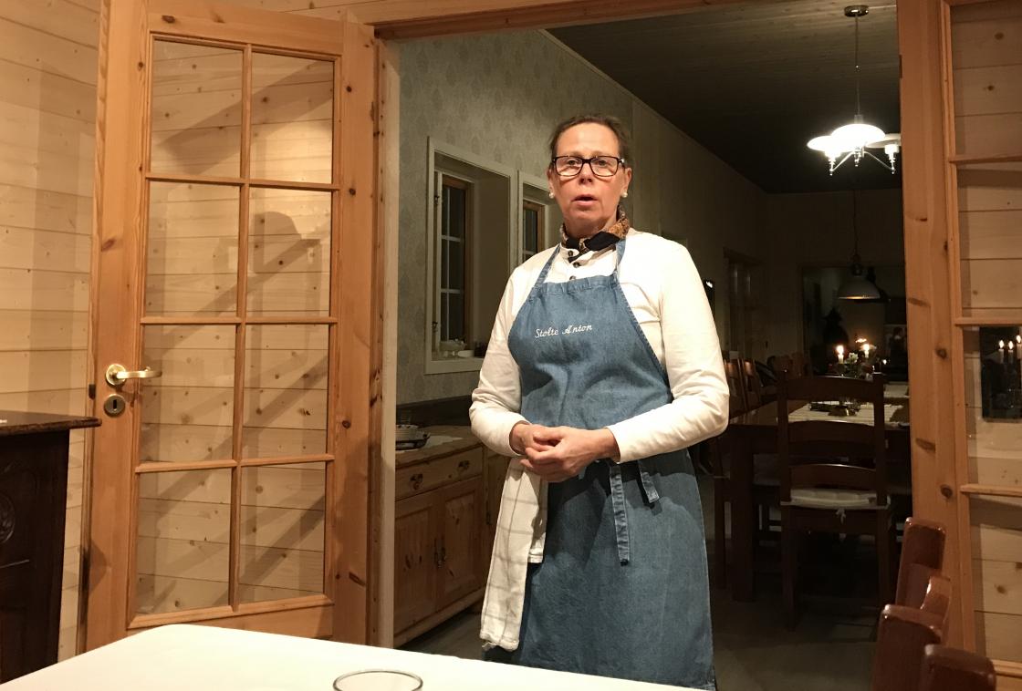 Kirsti Indreeide fortalde oss mykje om garden og planane vidare.