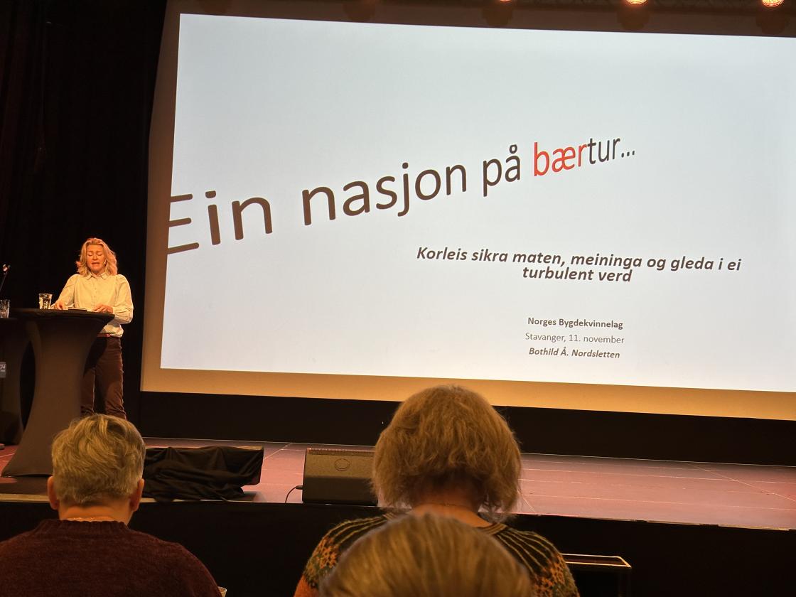 Bothild Å. Nordsletten, redaktør i Bondevennen