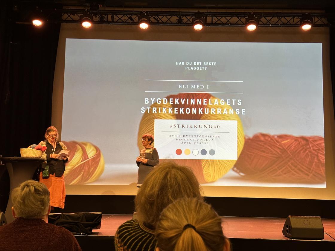 Lansering av bygdekvinelagets strikkekonkurrase