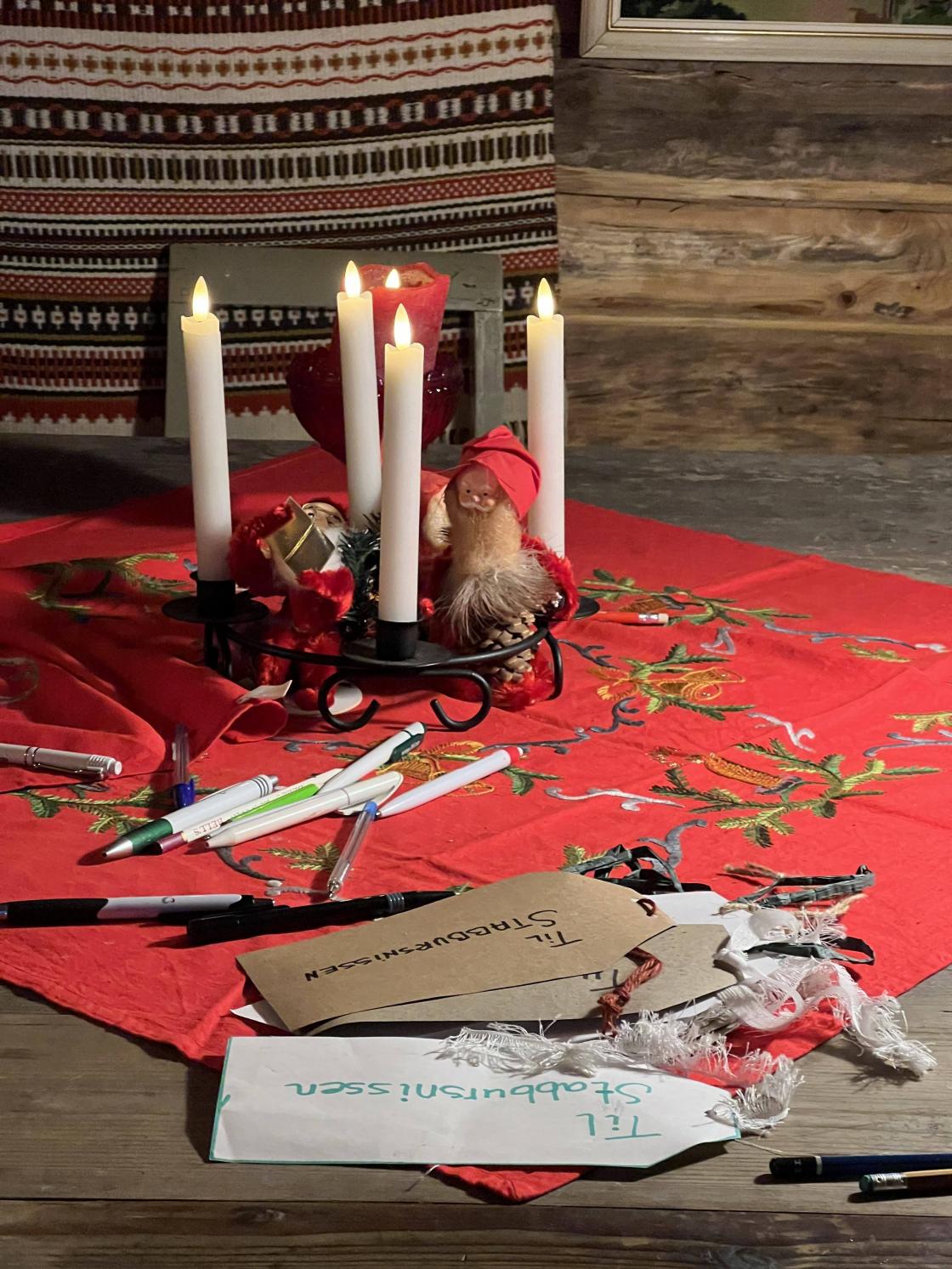 Her kunne de skrive ønskeliste