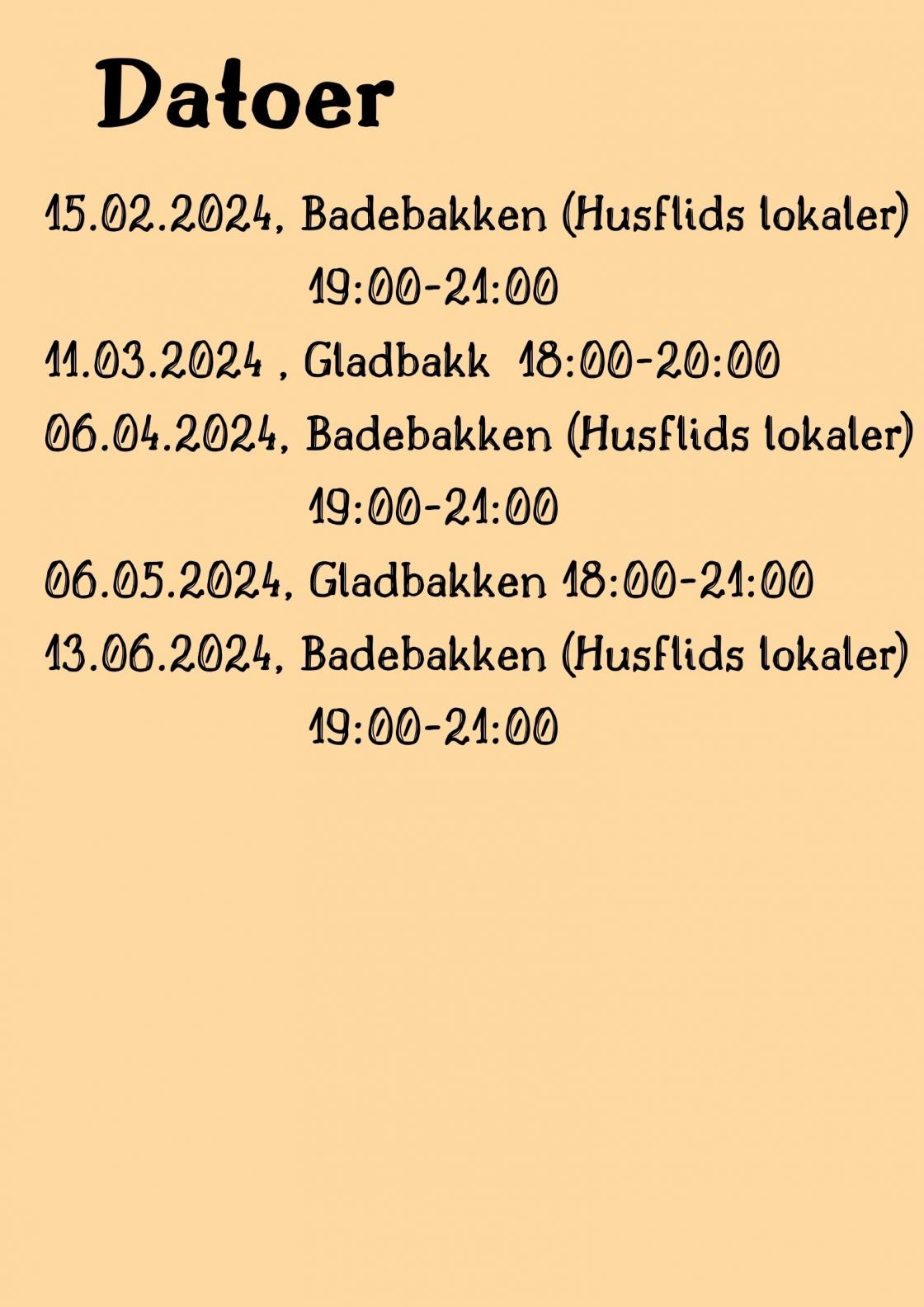 Program fremover våren