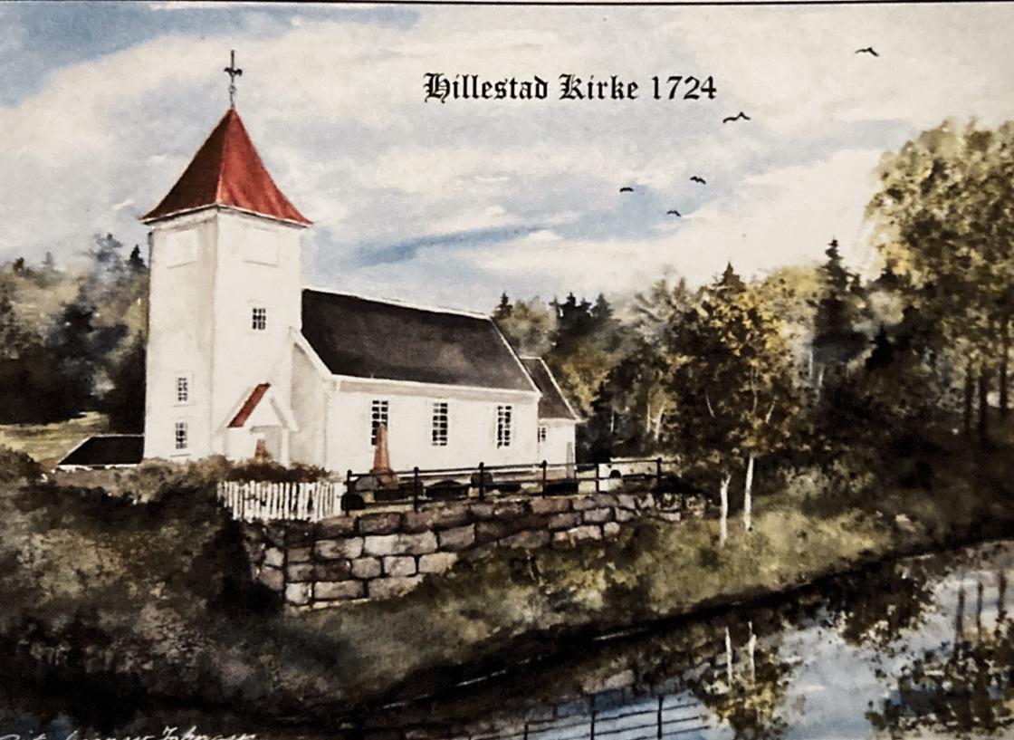 Kort m/konvolutt til salgs - kr 30 pr stk. Inntekten går til kirkejubileet