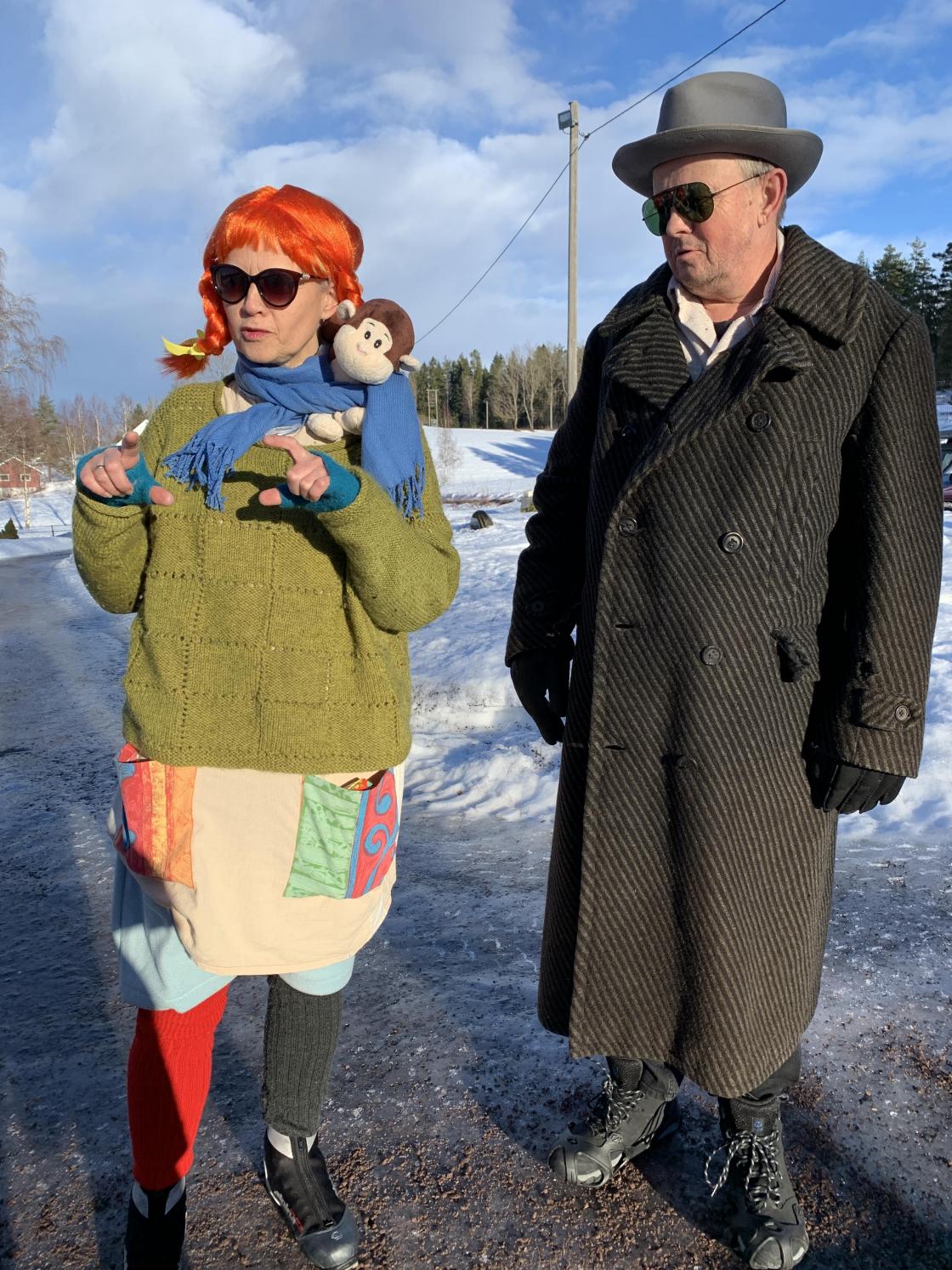 Kjørekar Holmen hadde fått med seg Pippi på lasset