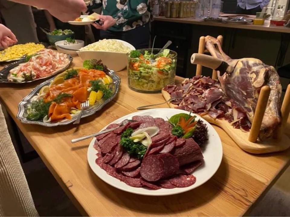 Vi fikk servert deilig mat.