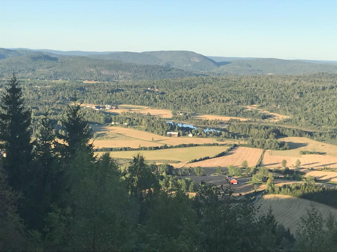 Utsikt fra Gransåsen over bygda