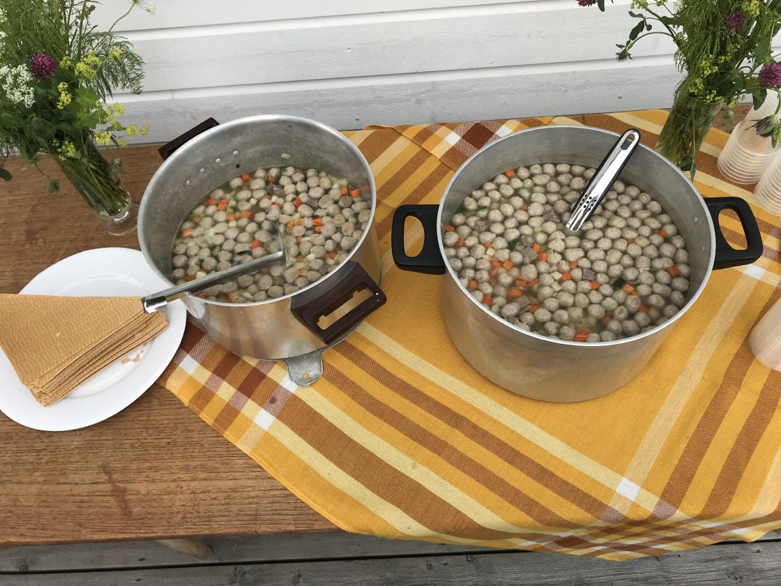 Trøndersodd med skjenning til. Smakte veldig godt!