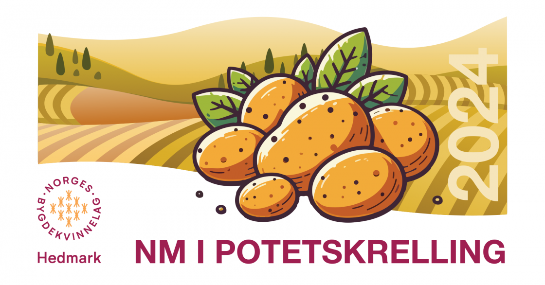Ny logo til NM I POTETSKRELLING 2024, av Eirik Strype Ekko Grafisk