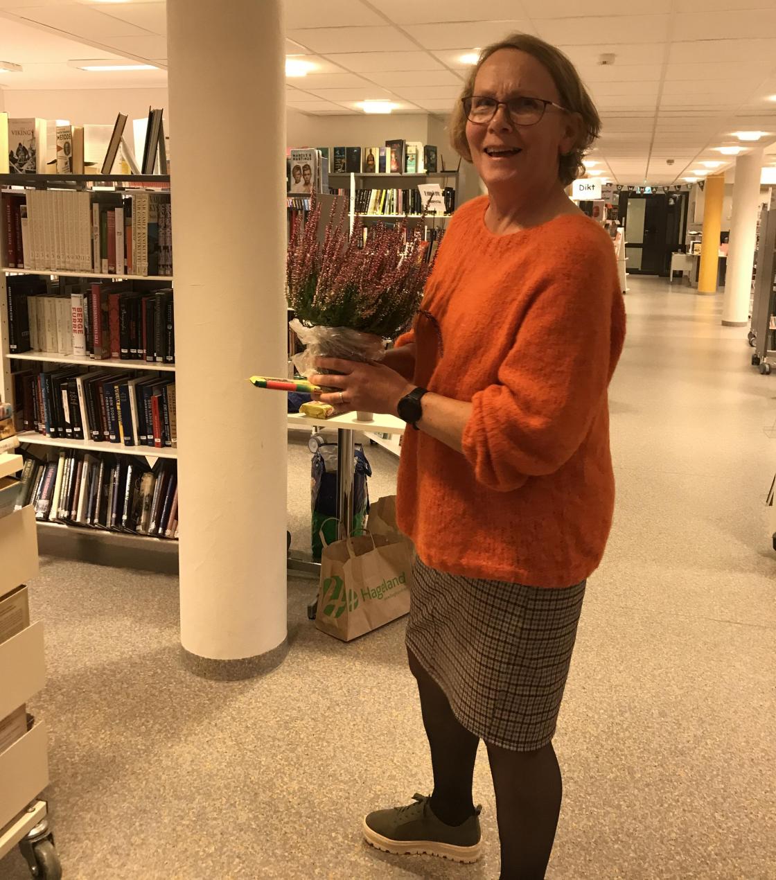 Linda i farta med ein gevinst.