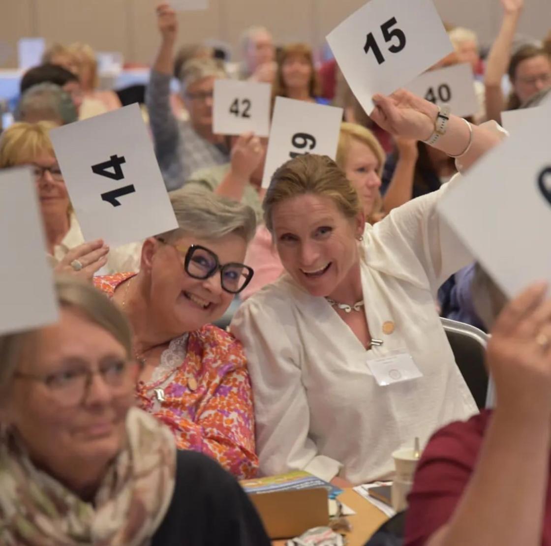 Organisasasjonsarbeid er moro. Her fra landsmøte i Ålesund 2024. Foto. Helle Berger