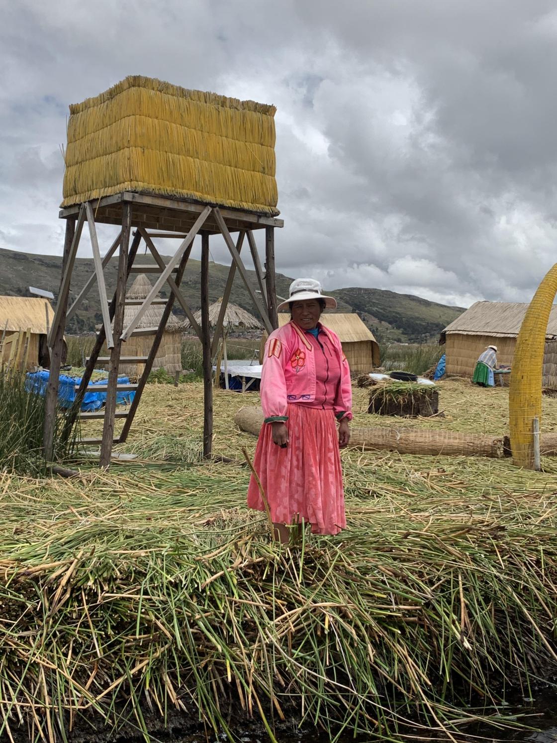 De kunstige sivøyene i Titicara, Uros, er en stor turistattraksjon.