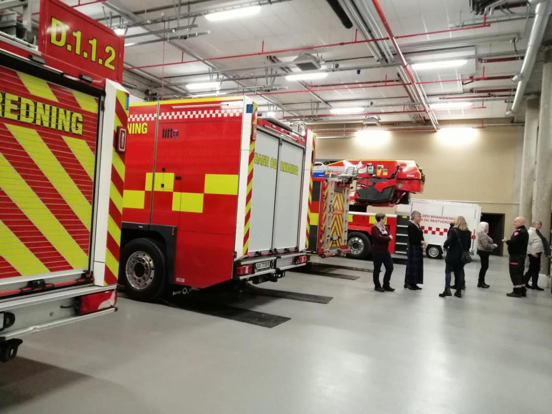 Fra omvisningen på Halden brannstasjon