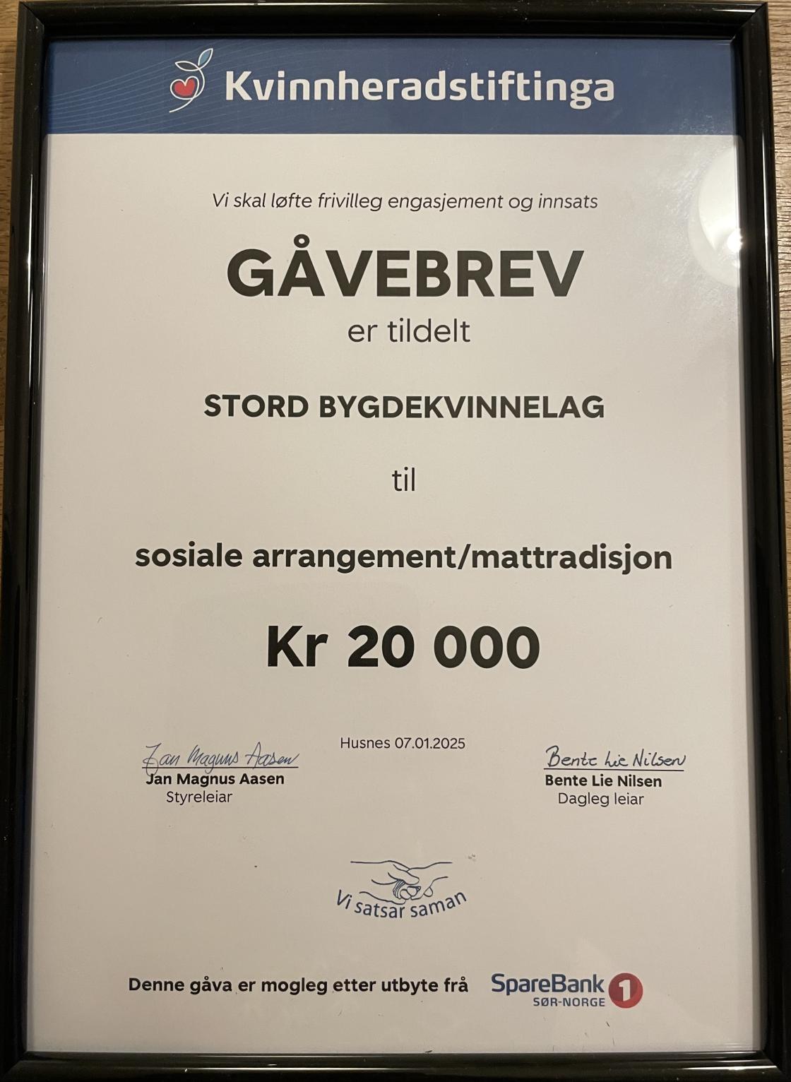 Gavebrev
