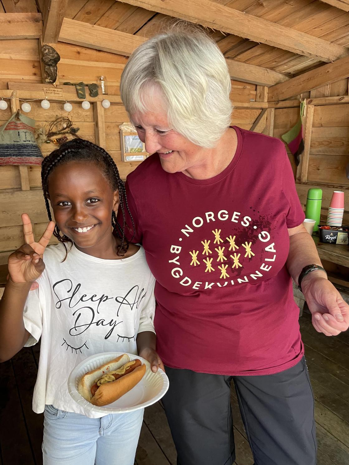 Astrid og ei fin jente