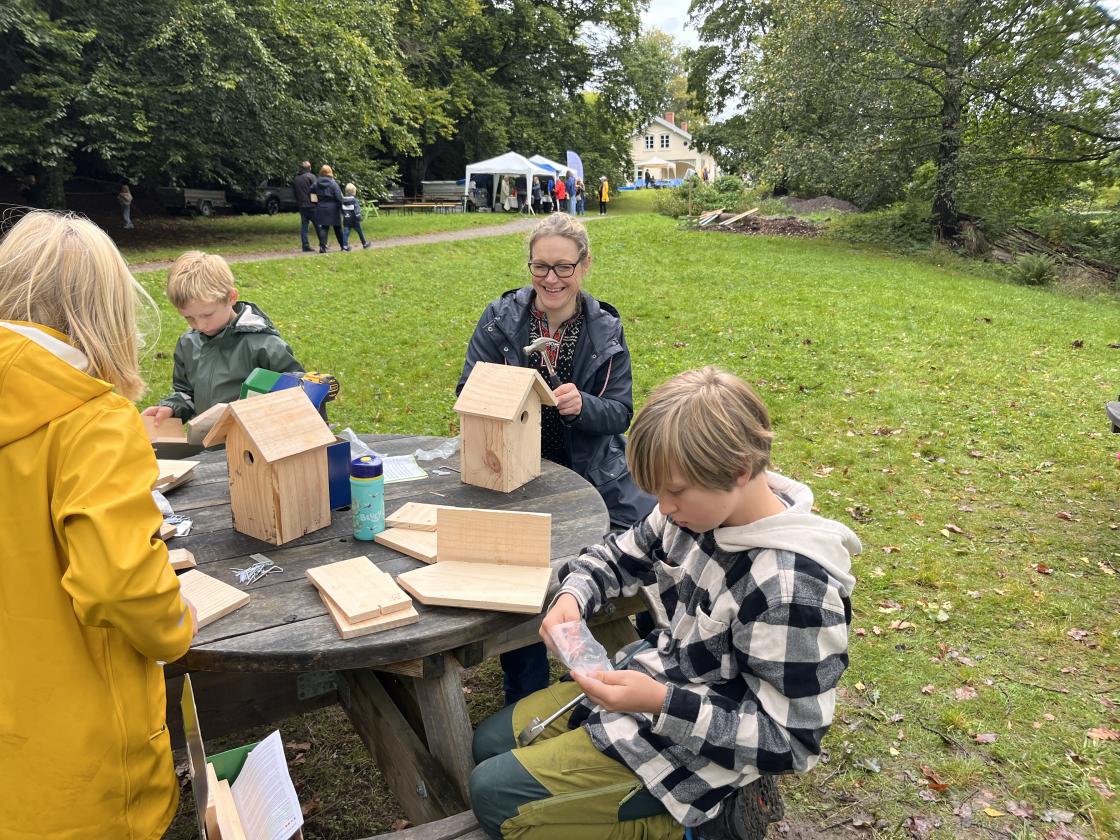 Gratis fuglekassesnekring var populært på økodagen