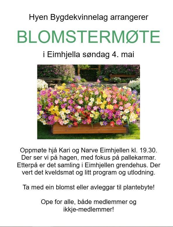Plakat blomstermøte
