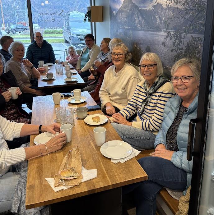 Hyggeleg kaffistund på Bakeriet etterpå.