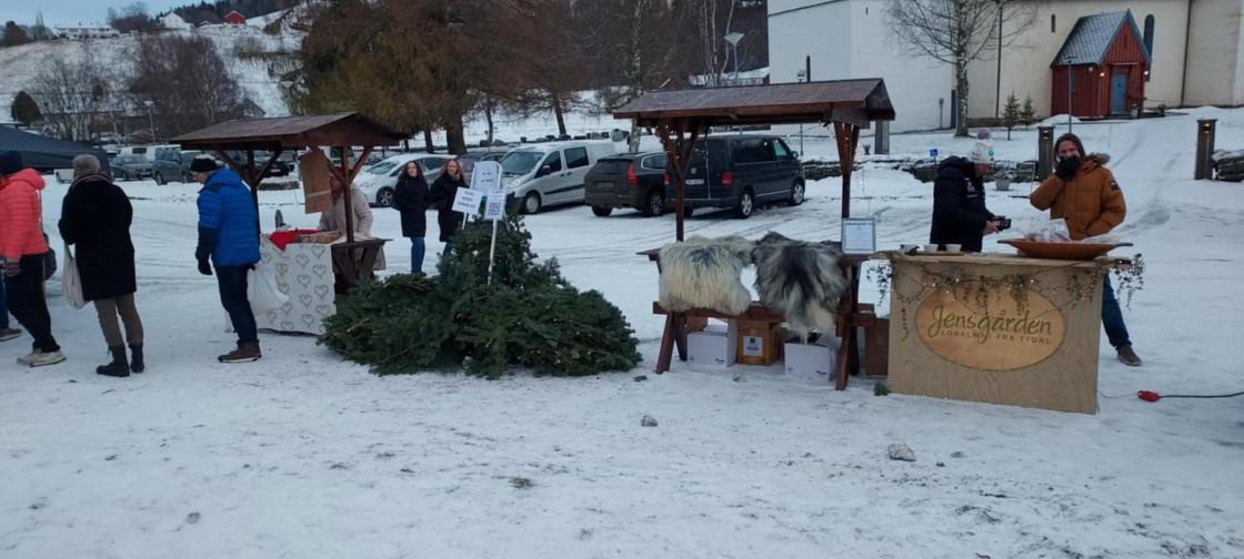 Salgsboder ved julemartna