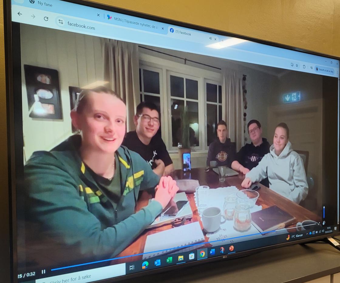 Hyggelig videohilsen fra Eina Bygdeungdomslag