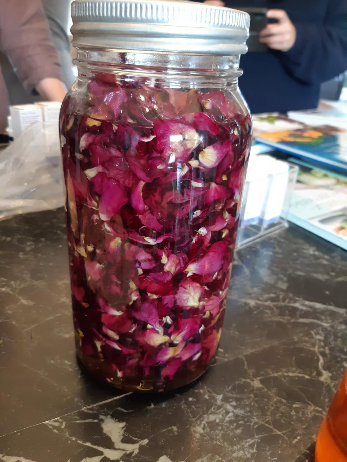 glass med råvarer som godgjør seg