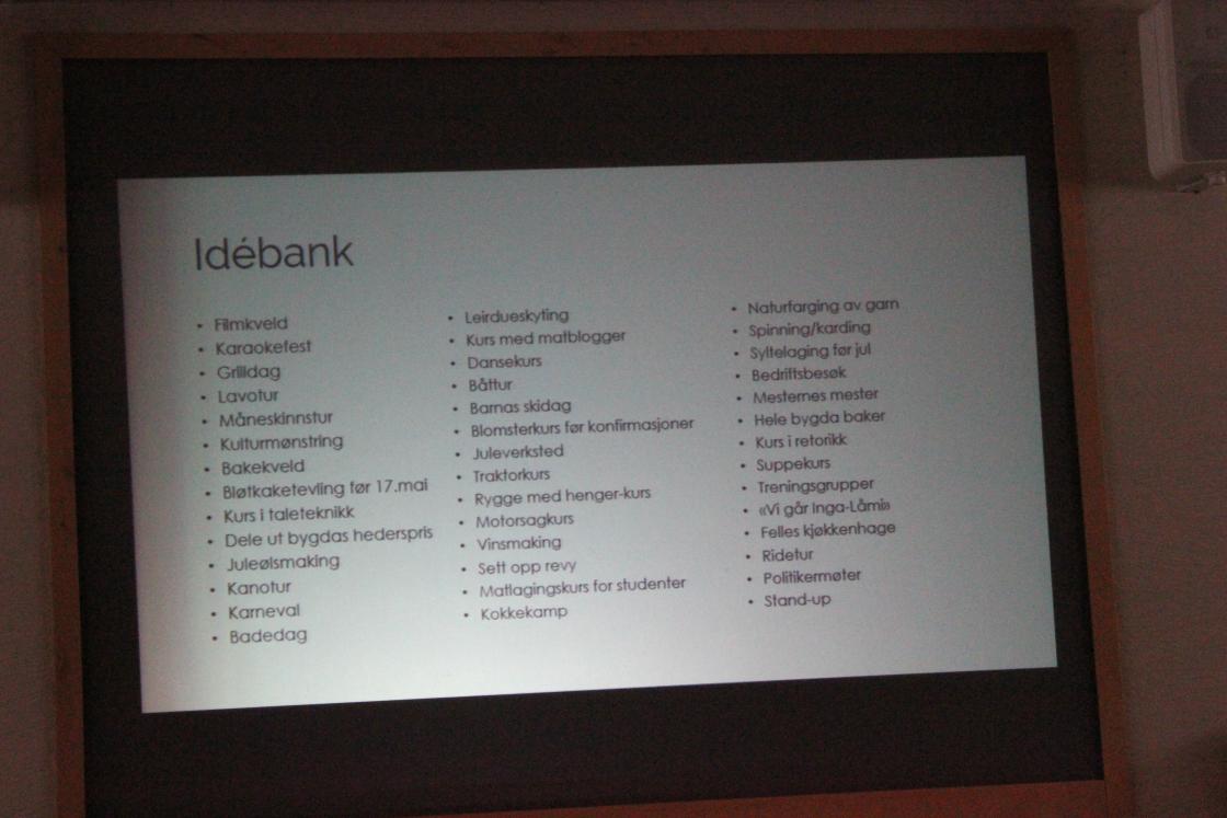 Inspirasjon til aktiviteter en kan gjennomføre i lokallaget.