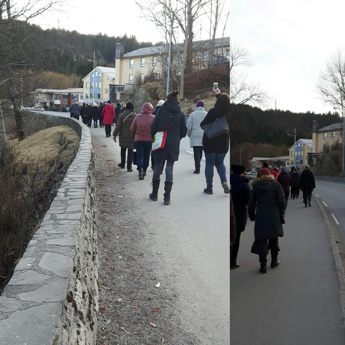 Ut på vandring i Florø by.