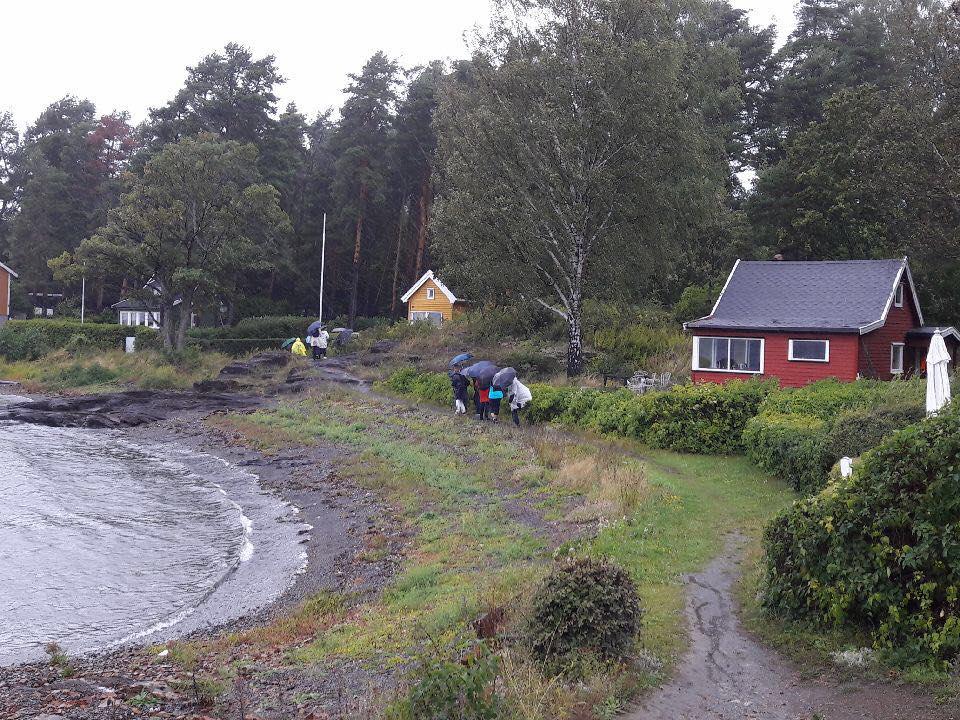våt sommertur i Oslofjorden