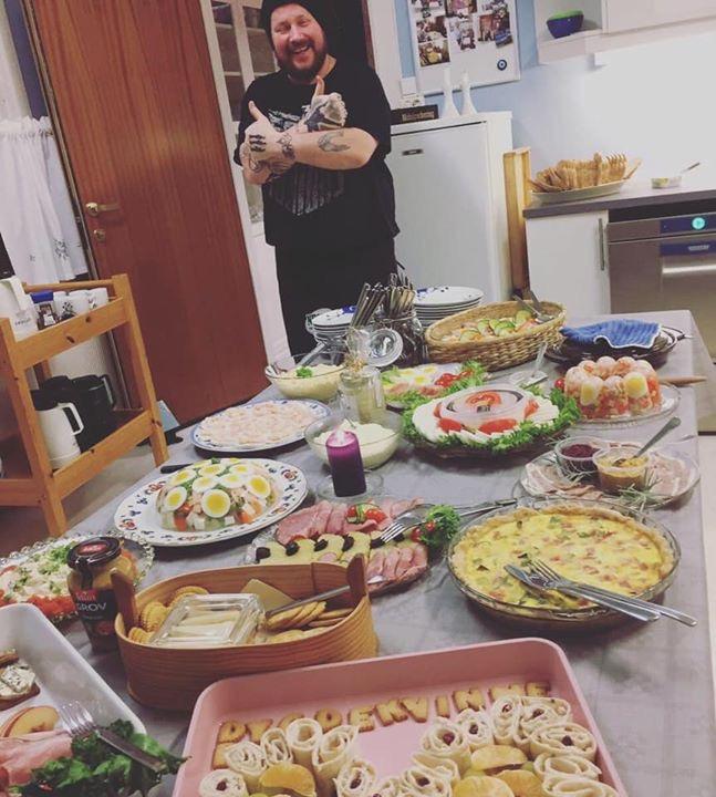 Børre var kjøkkenhjelp